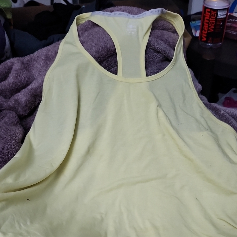 Women's Yellow Workout Tank Top